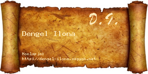 Dengel Ilona névjegykártya